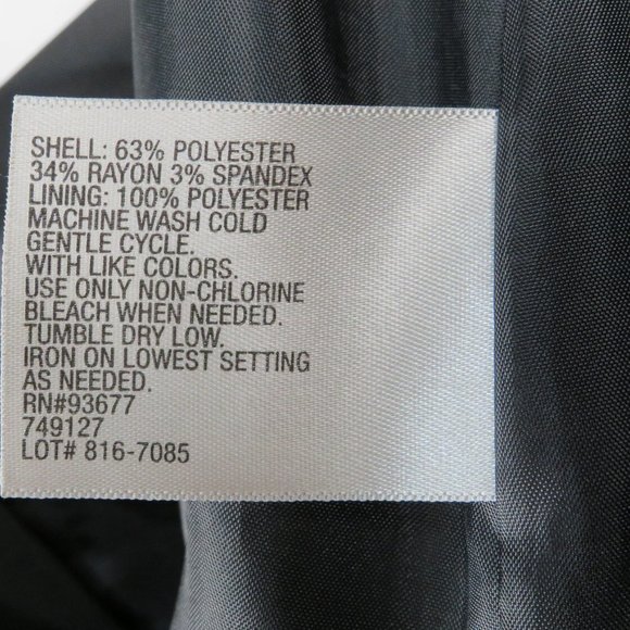 Worthington* Women's Fully Lined Backside Zipper/5" Slit Pencil Skirt~ Size 8 - Picture 7 of 7